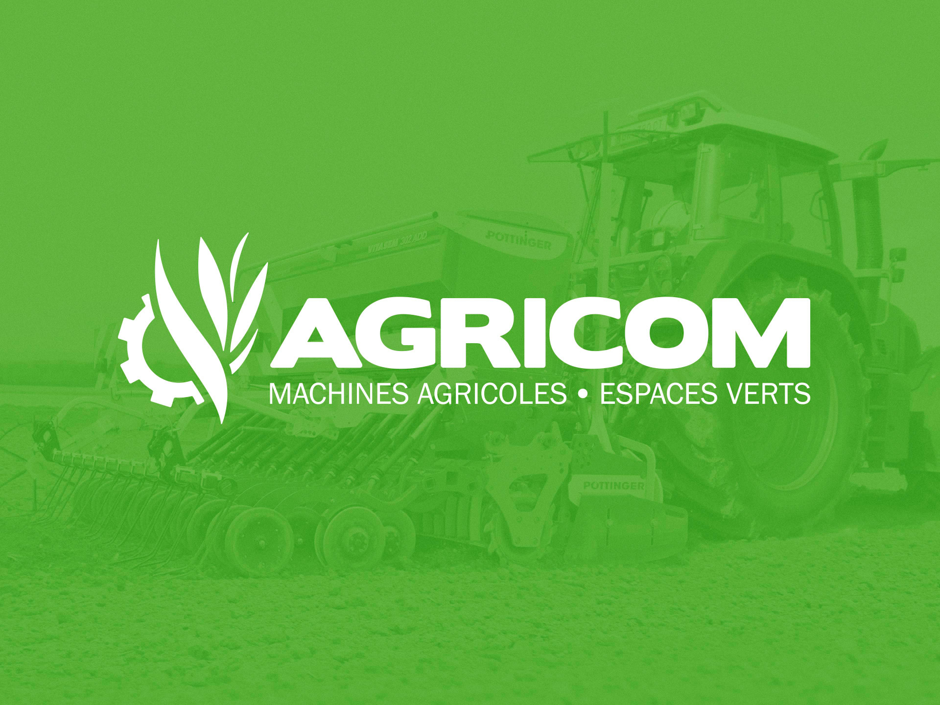 Projet - Agricom - Matériel agricole, Espaces verts - Identité visuelle, Logo