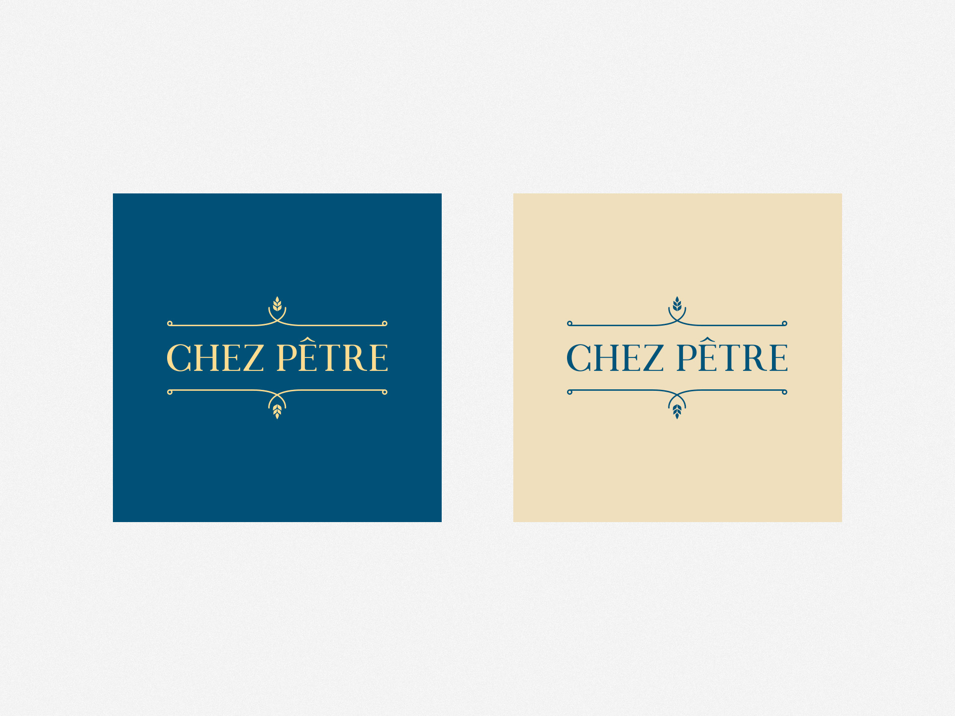 Chez Pêtre - Boulangerie Pâtisserie - Identité visuelle, Logo, Print, Façade