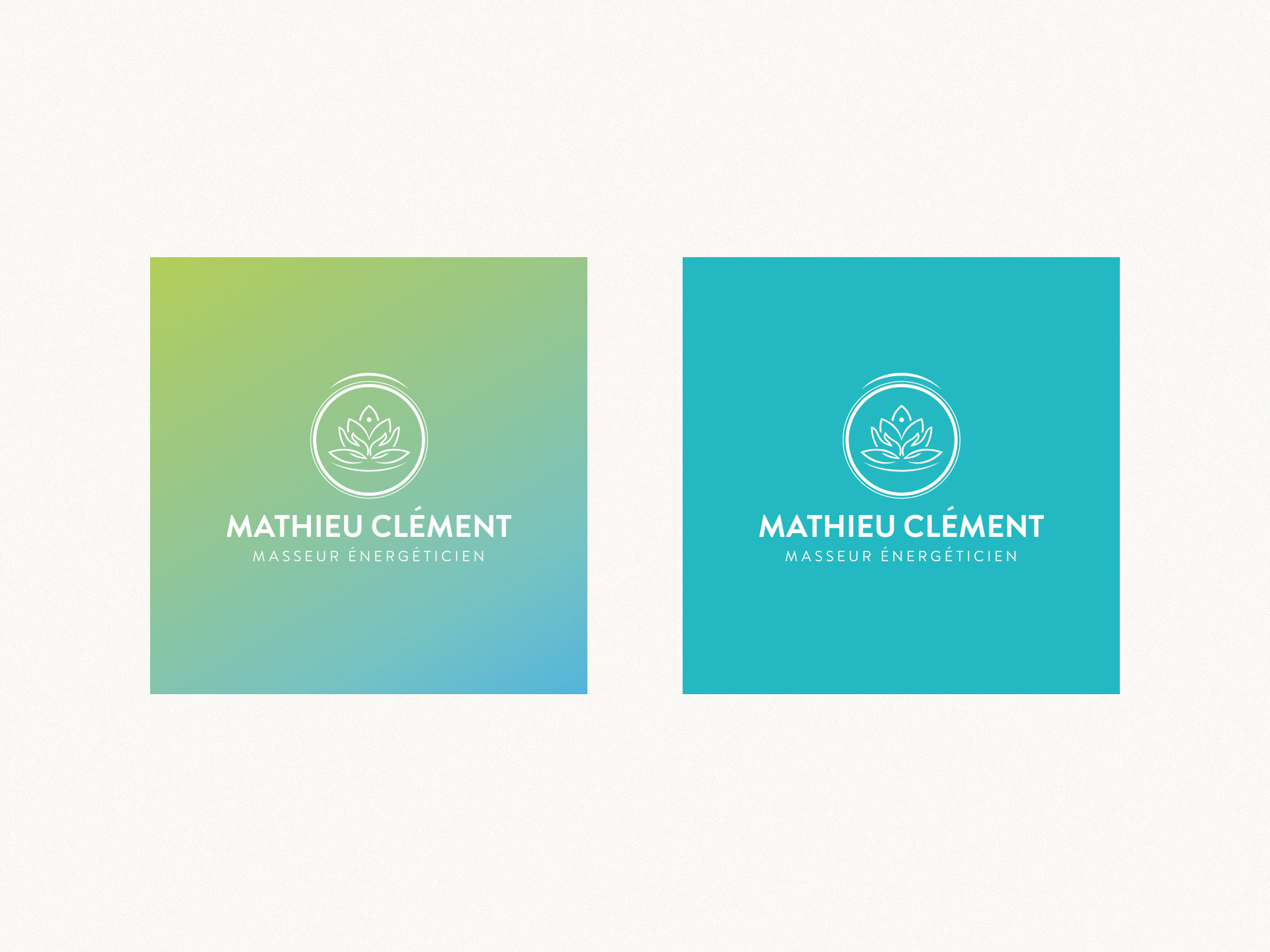 Projet - Mathieu Clément - Masseur énergéticien - Identité visuelle, Logo