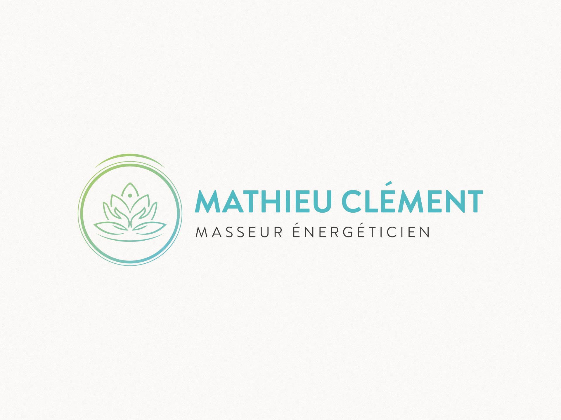 Projet - Mathieu Clément - Masseur énergéticien - Identité visuelle, Logo